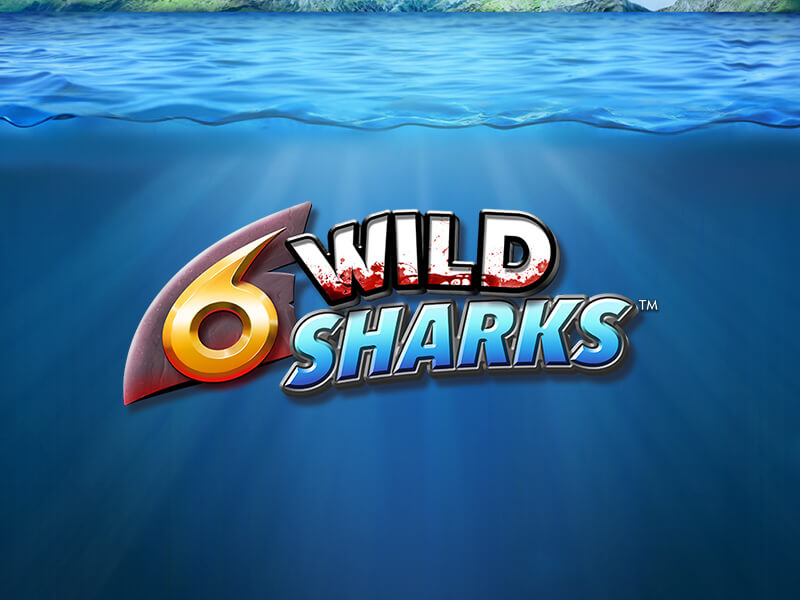 Esports event promotion background with 6 Wild Sharks theme